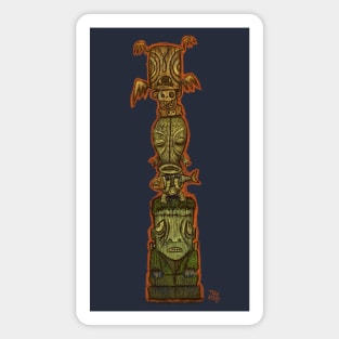 Tiki Monster Stack Magnet